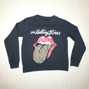 The Rolling Stone Crew Neck Black Sweatshirt Women’s Size XS Classic Rock Band